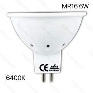 Bombilla LED MR16 de 6W de bajo consumo, temperatura de color de 6400K - Product Image 3