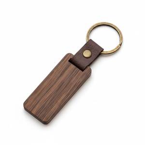 พวงกุญแจไม้รักษ์โลก ทำจากไม้ไผ่ธรรมชาติ สั่งทำโลโก้ได้ พวงกุญแจไม้แบบยั่งยืน ทำด้วยมือ ของขวัญรักษ์โลกจากผู้ผลิต - Product Image 1