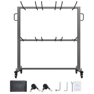 Carrello Pieghevole per Sedie da Hotel, Capacità 800 LBS, 84 Sedie/12 Tavoli + 42 Sedie a Doppio Strato, Carrello Robusto per Facile Stoccaggio - Product Image 3