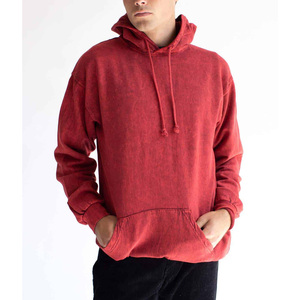 Heavyweight Fabric Acid Washed Hoodie Custom Cotton Pullover Washed Sweatshirt Casual Apparel For Printing Use - Product Image 1