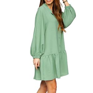 Printemps/été nouvelle mode transfrontalière femmes tempérament fente plis velours licou robe robe de soirée femmes 2025 - Product Image 3