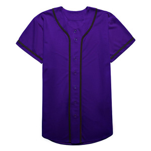 Maillot de baseball de performance optimisée, prix de gros, tenue professionnelle, couleur unie - Product Image 1