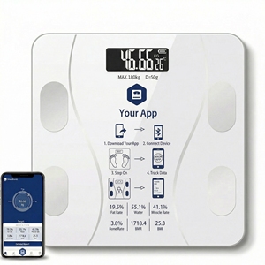 เครื่องชั่งน้ำหนักดิจิตอลอัจฉริยะพร้อมเซ็นเซอร์กระจกอิเล็กทรอนิกส์ รองรับน้ำหนักได้ 180 กก. วัดค่าดัชนีมวลกาย (BMI) และไขมันในร่างกาย ควบคุมผ่านแอปพลิเคชัน พกพาสะดวก ใช้ได้ทั้งในห้องน้ำและนอกบ้าน - Product Image 3