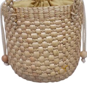 Bolso de Jacinto de Agua Hecho a Mano, Regalo de Boda Ecológico, Bolso de Cesta Tejida Natural - Product Image 3