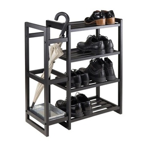 Compact 3 Tier Shoe Rack Open <b>Shelf</b> Storage Organizer Space Saving Design Strong Stable Frame Minimalist Modern Entryway Unit - Product Image 4