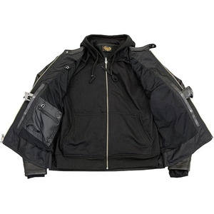 Veste de moto unisexe noire SAMROZ SPORTS, manches longues, ventilation, coupe-vent, haute qualité, 220g, hiver - Product Image 3