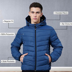 Veste matelassée personnalisée pour homme en nylon de qualité supérieure, alternative au duvet, chaude pour l'hiver, style décontracté streetwear - Product Image 4