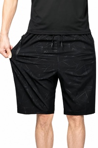 Pantalones Cortos Bermuda para Hombre, Color Sólido, Cintura Media, Elásticos, Transpirables, Anti-Pilling, Casuales, Tejido Satinado, 100% Algodón, con Bolsillos - Product Image 3
