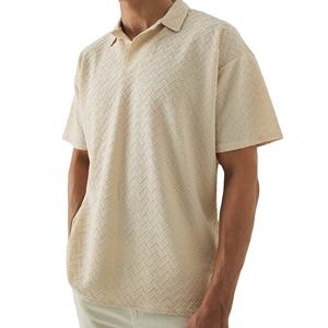 2025 nuevo diseño Polo liso camisetas hombro caído transpirable tarifa al por mayor logotipo personalizado ropa de calle de verano superventas - Product Image 1