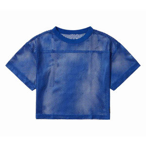 Maillot de football américain personnalisé sublimé style streetwear avec broderie tendance, maillot de sport court en mesh - Product Image 1