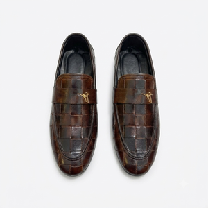Mocasines de Cuero Vacuno Genuino Hechos a Mano para Hombre, Cómodos, Transpirables, Sin Cordones, para Oficina, Eventos Formales y Casuales - Product Image 1