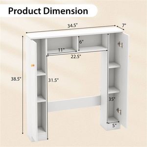 Independent Toilet Bathroom Cabinet Premium Quality Bathroom Shelves - Product Image 4