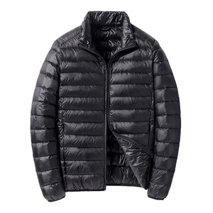 Hot Selling Waterproof Warm Zipper Up Black Puffer Jacket for Men Winter <b>Bubble</b> Padded Coat <b>Top</b> Mens Jackets - Product Image 1