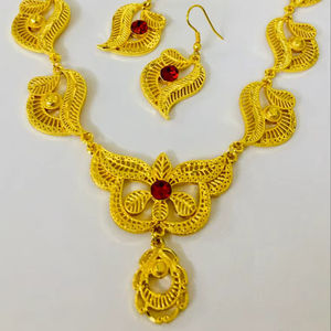 2024 Best Buy Ready Vintage Style indien mode ensemble de bijoux 24K or et cuivre inspiré par les Comores Mayotte expédition rapide - Product Image 1