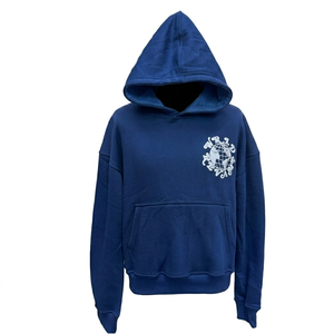 Sweat à capuche épais en coton lourd de 400 g/m², noir, uni, pour homme, avec logo personnalisé, de haute qualité - Product Image 5