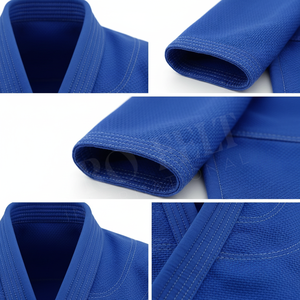 Uniforme de Jiu Jitsu Brasileño (BJJ) Personalizado, Reforzado con Tela, Color Liso, para Niños y Adultos, Ligero y Cómodo para Entrenamiento - Product Image 4