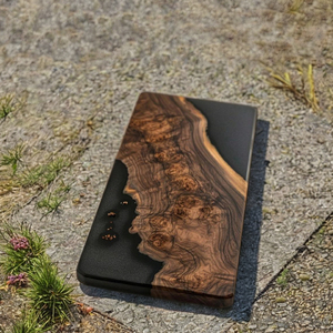 เขียงไม้และเรซิ่นสำหรับของขวัญขึ้นบ้านใหม่ เขียงชีสสุดหรูทำจากไม้กระถินเทศและเรซิ่น - Product Image 1