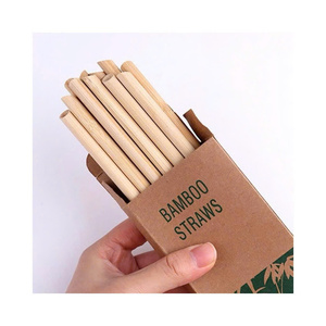 Pailles à boire en bambou de haute qualité, écologiques, compostables, fournitures pour bars et hôtels - Product Image 1