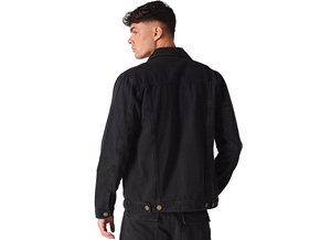 Stylish High Fashion Denim Jacket Men Casual Outdoor Streetwear Plain Dyed Waterproof Breathable OEM Services - Product Image 2