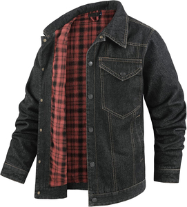 Chaqueta de Mezclilla de Diseño Nuevo y Personalizado para Hombre, Chaqueta Deportiva con Estampado Trasero, Diseño de Primera Calidad - Product Image 3