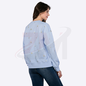 Sudadera estampada para mujer, top informal de moda con cuello redondo de primera calidad para uso diario y comodidad para el día a día - Product Image 2