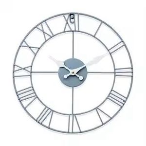 Reloj de Pared Grande de Lujo, Diseño Industrial de Metal con Engranajes Móviles, Números Romanos, Reloj Silencioso para Decoración de Oficina o Loft - Product Image 4