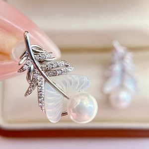 Pendientes Largos de Moda para Mujer, Cristal en Polvo de Sal Marina, Perla Blanca de Agua Dulce, Madreperla Natural, Elegantes y con Estilo - Product Image 3