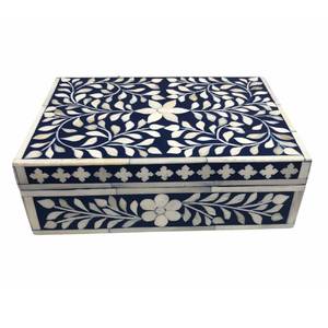 Nueva llegada: Caja de joyería con incrustaciones de hueso tallada a mano, caja de almacenamiento decorativa de hueso, organizador de joyas con incrustaciones de hueso a precio mayorista - Product Image 5