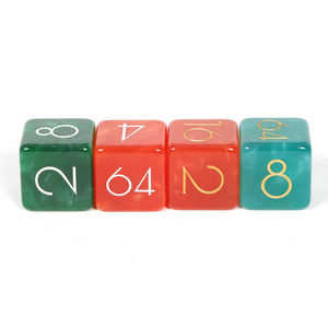 Proveedor de dados de dobleación de backgammon al por mayor, dados de dobleación de backgammon ODM, dados de backgammon cuadrados de precisión - Product Image 6