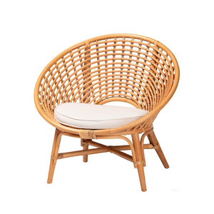 Fauteuils d'appoint en rotin naturel Handwicker, style mid-century, pour salon, salle à manger, jardin, en provenance du Vietnam - Product Image 1