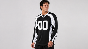 Camiseta de hockey sobre hielo personalizada, tela transpirable y duradera, ajuste profesional, impresión por sublimación, ropa deportiva de equipo, equipo de alta calidad - Product Image 6