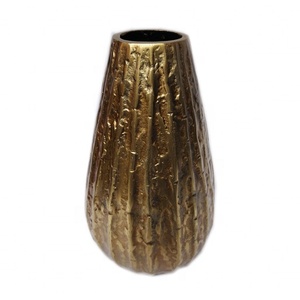 Florero de Metal de aluminio ovalado Delgado, decoración del hogar, maceta de Metal de aluminio decorativa de lujo para bodas, maceta de moda - Product Image 1