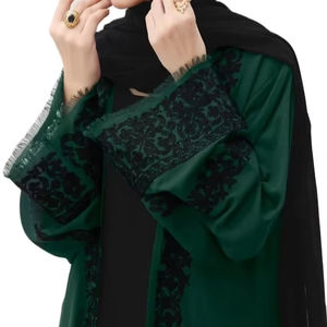 Nouvelle conception 2026, abaya personnalisée en couleur pour femmes, services OEM ODM, robe longue islamique pour femmes, abaya en vente en ligne - Product Image 1