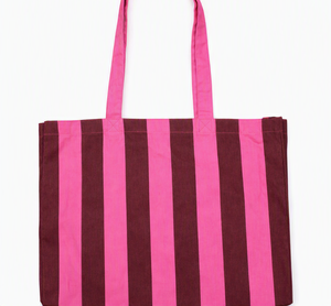 Striped <b>Canvas</b> Tote <b>Bag</b> <b>Large</b> Capacity Shoulder Handbag Vertical Stripe Shopping Travel <b>Bag</b> for Women - Product Image 5