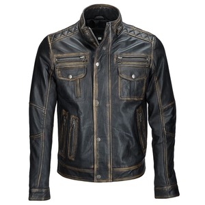 Veste en cuir décontractée et tendance pour homme, idéale pour l'hiver, avec des matériaux de qualité supérieure, service OEM personnalisé - Product Image 1