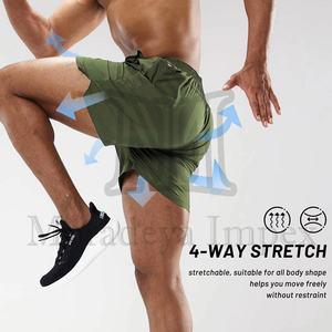 Venta al por mayor High-Street Pocket Shorts para hombres Summer Transpirable Loose Sports Heavy Cotton Jacquard Shorts para hombres - Product Image 4