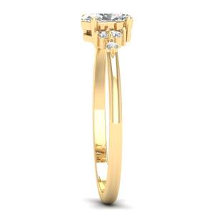 Bague de fiançailles REYES GRA certifiée en argent sterling 925, coupe ovale, 0,56 carat, moissanite, cadeau d'anniversaire parfait pour les femmes - Product Image 3