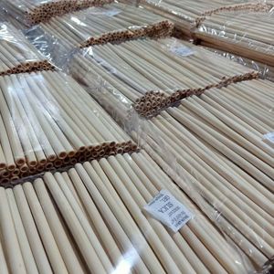 หลอดดูดน้ำไม้ไผ่คุณภาพสูง รุ่นขายดีประจำปี 2026 ใช้ซ้ำได้ เป็นมิตรกับสิ่งแวดล้อม เหมาะสำหรับดื่มค็อกเทลและน้ำผลไม้ สำหรับร้านอาหาร - Product Image 4