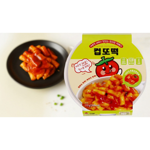 [Hyeyum] Tteokbokki en Vaso, Totteok Sin Picante, Pastel de Arroz con Tomate, Comida Lista para Calentar en Microondas, Comida Callejera Coreana - Product Image 4