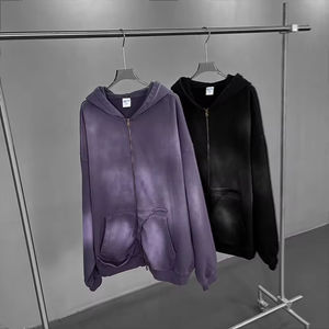 Modern Custom Made Unique Style Acid Wash Hoodie Customer Demand Top Sale Your Own Logo Professional Manufacturer <b>Men</b> Hoodies - Product Image 2