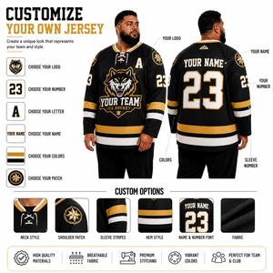 Jersey de Hockey sobre Hielo Personalizado con Logotipo del Equipo, Nombre y Número Bordados, Uniforme Deportivo de Manga Larga, Fabricante y Proveedor OEM al por Mayor - Product Image 4