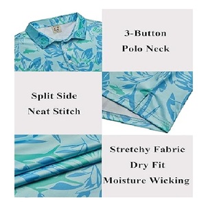 New available <b>top</b> qypolo shirt print color Fashionable Custom Design Plus Size Turn Down Casual Stylish Polo Shirts For Men - Product Image 5