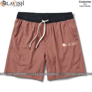Short de plage décontracté et écologique à taille haute avec cordon de serrage pour hommes séchage rapide 100% polyester sport basket-ball entraînement classique - Product Image 2