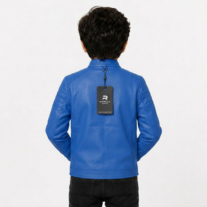 Chaqueta de cuero cómoda para niños con diseño elegante, textura suave y calor confiable para actividades al aire libre y ocasiones informales. - Product Image 6