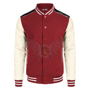 Blouson universitaire confortable pour homme, coupe classique, en mélange de laine, avec option de personnalisation de la marque - Product Image 1