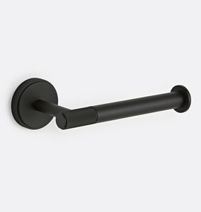 Portarrollos de papel moderno negro mate de latón, accesorio de baño montado en la pared, portarrollos de papel de moda, también se utiliza en el baño con metal. - Product Image 5