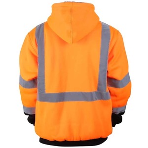 Veste de sécurité réfléchissante haute visibilité ANSI Classe 1 avec LED clignotantes pour hommes et femmes, imperméable, hiver, avec capuche, pour le travail et la construction - Product Image 2