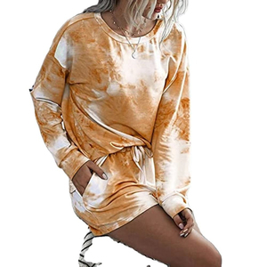 2025 Hot Women Plus Size Low Price 2 PC Spring High Quality Casual Couple Regular Sweatshirt Ankle <b>Set</b> Polyester/Cotton - Product Image 3