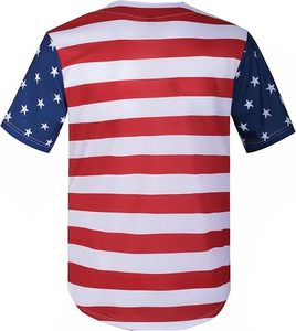 Camiseta de Béisbol Sublimada Transpirable y Moderna, Personalizada con Estampado Estético, con Botones, para Ropa Urbana - Product Image 2