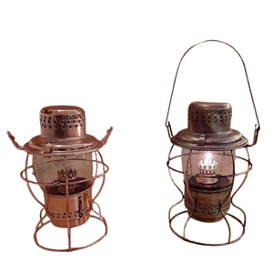 Vintage Style <b>Copper</b> Metal Sets Of 2 Shinny Polished Unique Candle Jar Luxury Handmade Candle <b>Lantern</b> - Product Image 1